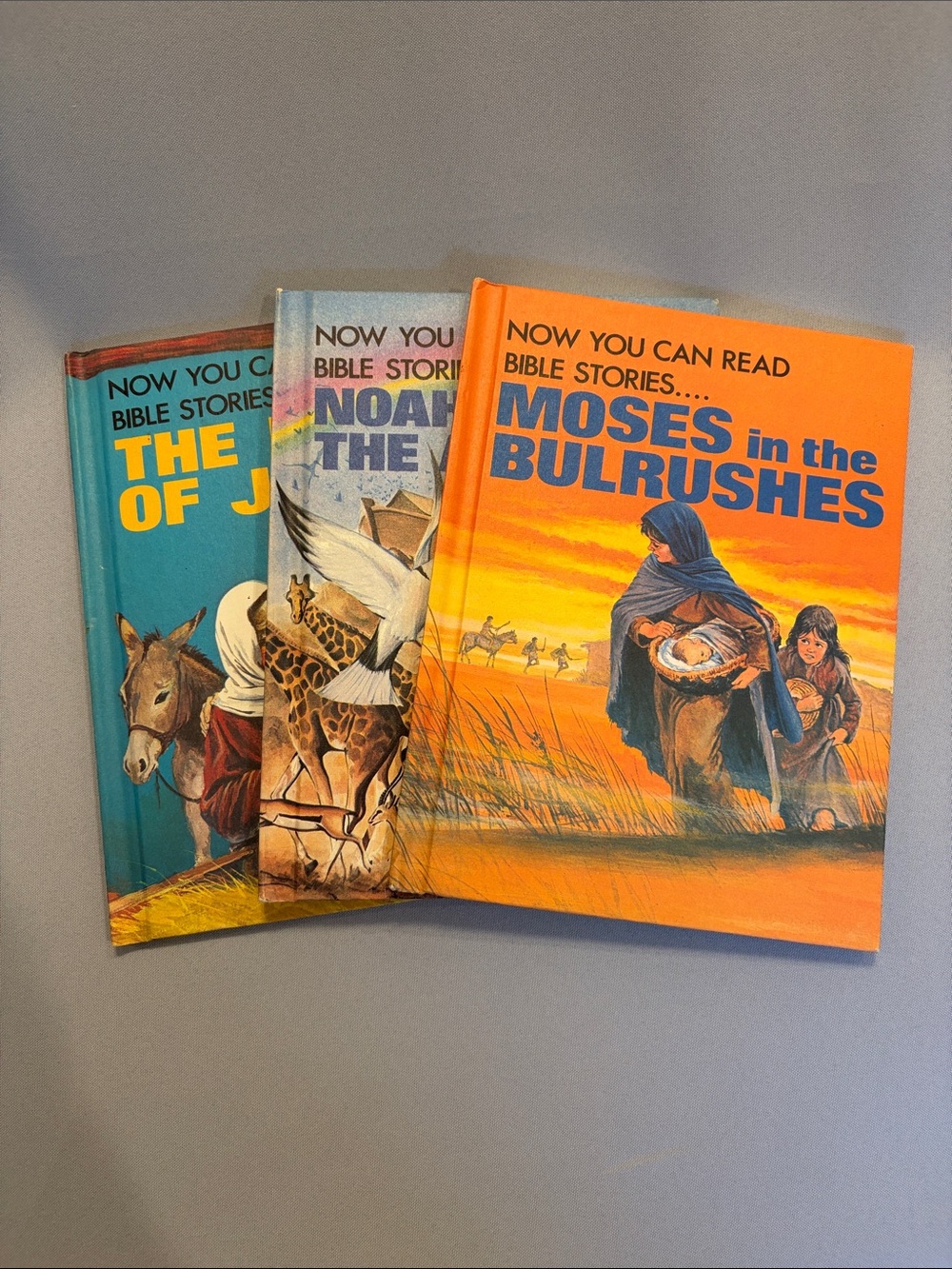 Vintage ‘Now You Can Read Bible Stories’ Kids' Storybooks Set of Three
